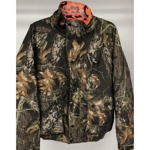 Buckmaster Men's Camo Large Reversible Camo Hunting Jacket Full Zip Lined‎
